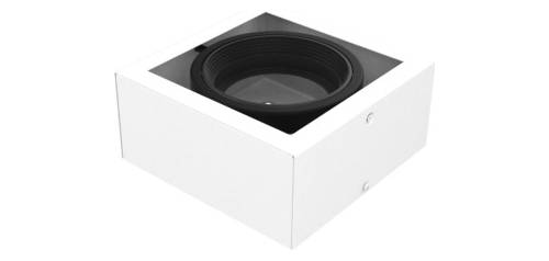 Aplique Plafon Box Cardanico Una Luz Para Lampara Led Ar111