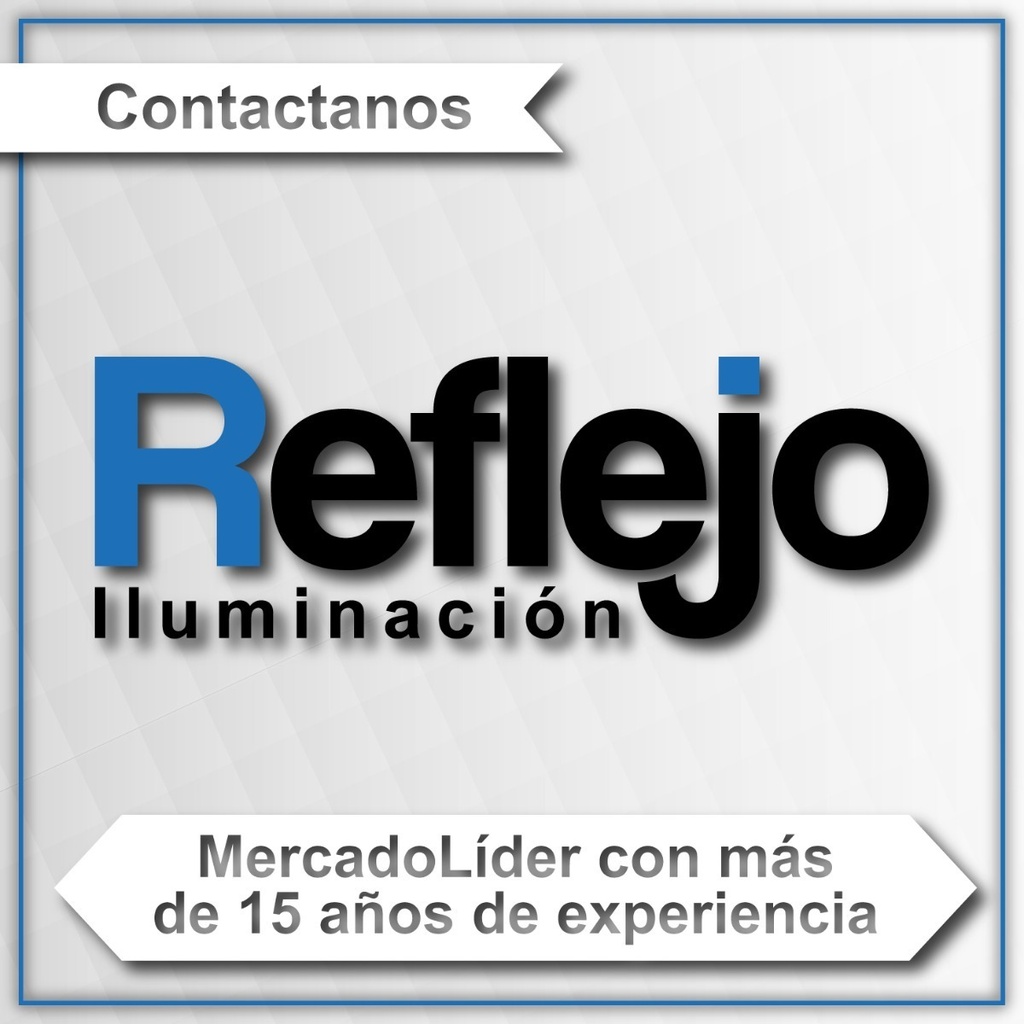 Plafon rectangular 3 luces para AR111 Led