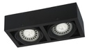 Plafon rectangular 2 luces para AR111 Led