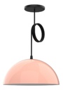 Lampara Colgante Semiesfera Aluminio 30cm
