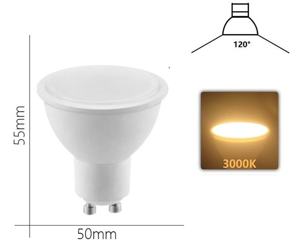 Plafón Spot Moderno 2 Luces Led Gu10 Móvil Minimalista 