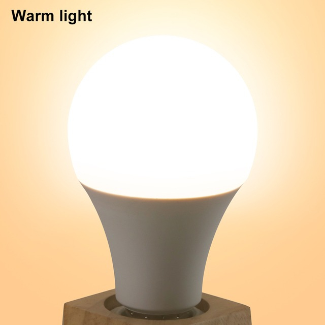 Lámpara Bombilla Foco Bulbo Led E27 Luz Calida 7 W