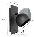 Lampara De Pared Moderno Para Dicro Led Gu10 Blanco O Negro
