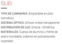 Spot de piso EOS