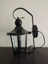 Aplique Farol Hexagonal con menzula negro