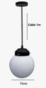 Colgante Globo de vidrio Opal 15 cm