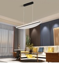 Colgante con luz LED integrada, con difusor acrilico transparente.