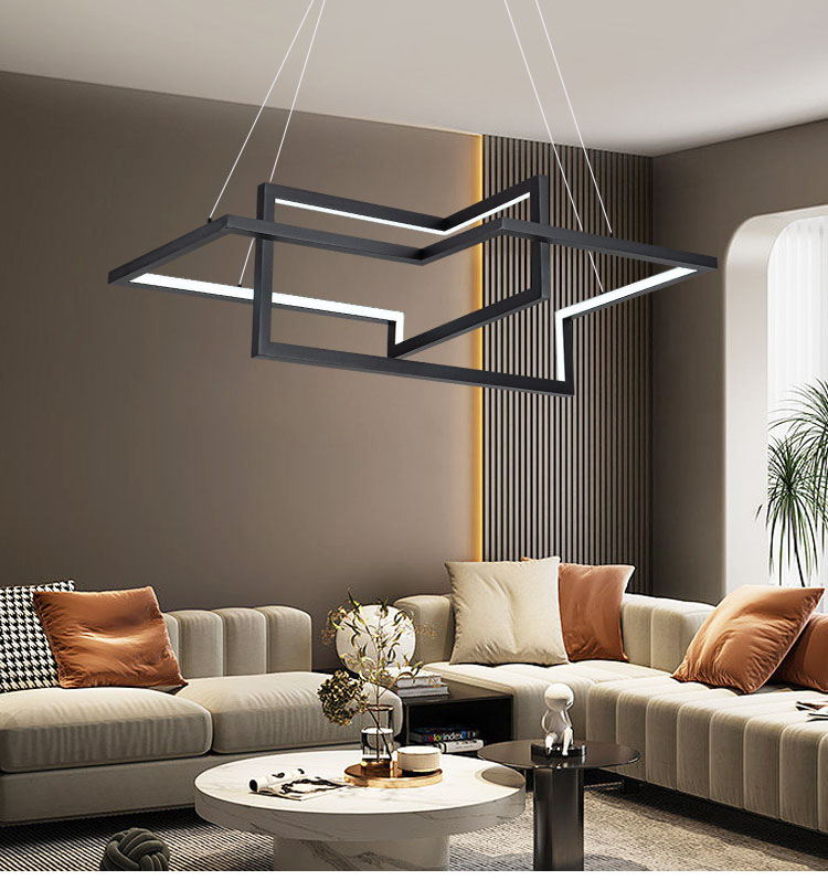 Colgante con luz LED integrado, laberinto