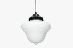 Colgante ferroviario de vidrio opal grande