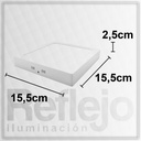 Panel Led 12 W Plafón Cuadrado Luz Cálida O Fría