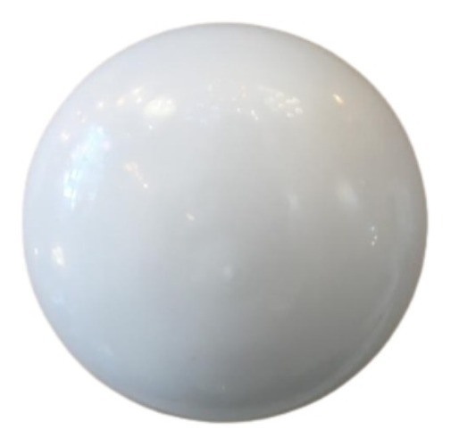 Plafón Con Copa Boina De Vidrio Ovalado Opal De 20 Cm