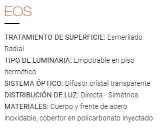 Spot de piso EOS
