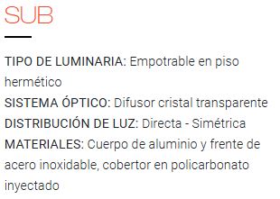 Spot de piso EOS