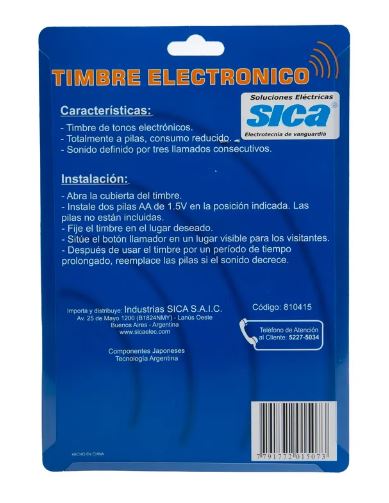 Timbre c/Cable
