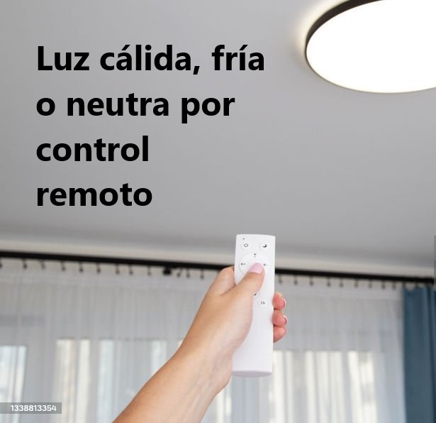 Colgante con luz LED integrada, con difusor acrilico transparente.