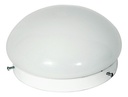 Plafón Con Copa Boina De Vidrio Ovalado Opal De 15 Cm