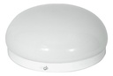 Plafón Con Tulipa Boina De Vidrio Oval Opal De 25 Cm 2 Luces