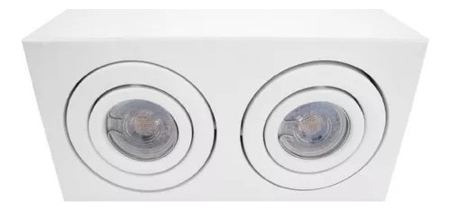 Plafon rectangular 2 luces Dicro Led