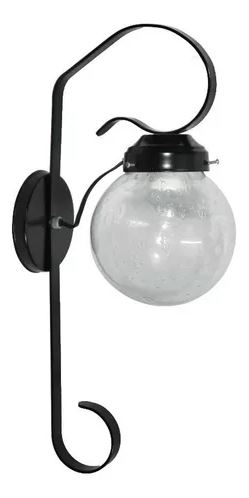 Aplique Farol Globo de vidrio con menzula