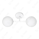 Aplique Sensei 2 luces Globo opal mate