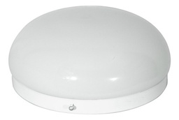 [7-501026] Plafón Con Copa Boina De Vidrio Ovalado Opal De 20 Cm